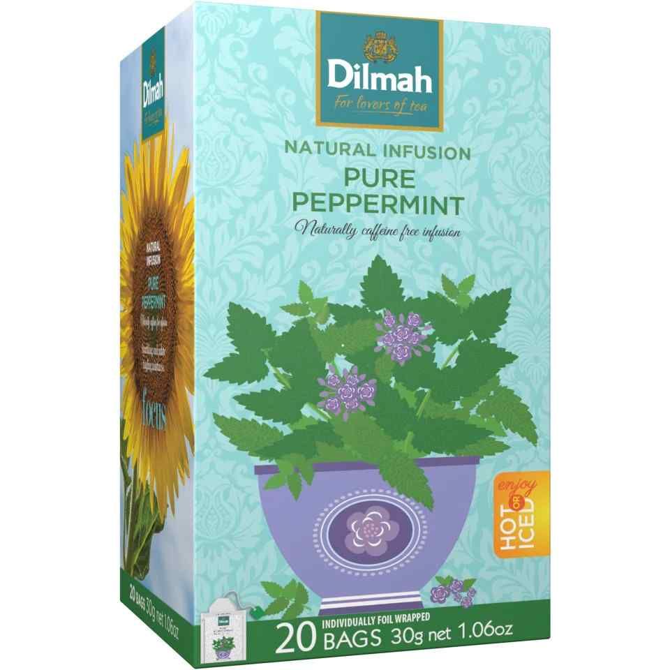 Dilmah Pure Peppermint Flavoured Tea, 20 Tea Bags