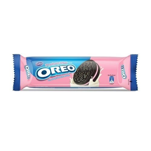 Cadbury Oreo Strawberry Creme Sandwich Biscuits 120 g