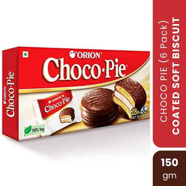 Orion Choco-Pie Chocolate Coated Soft Biscuit (6 pack), 150gm