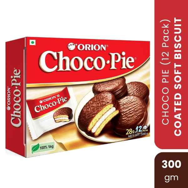 Orion Choco-Pie Chocolate Coated Soft Biscuit (12 pack), 300gm