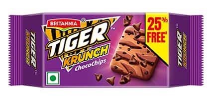 Britannia Tiger Krunch Choco Chips, 25+7gm