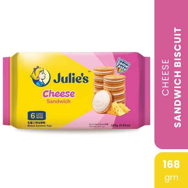 JULIE'S Cheese Sandwich Biscuit, 168gm