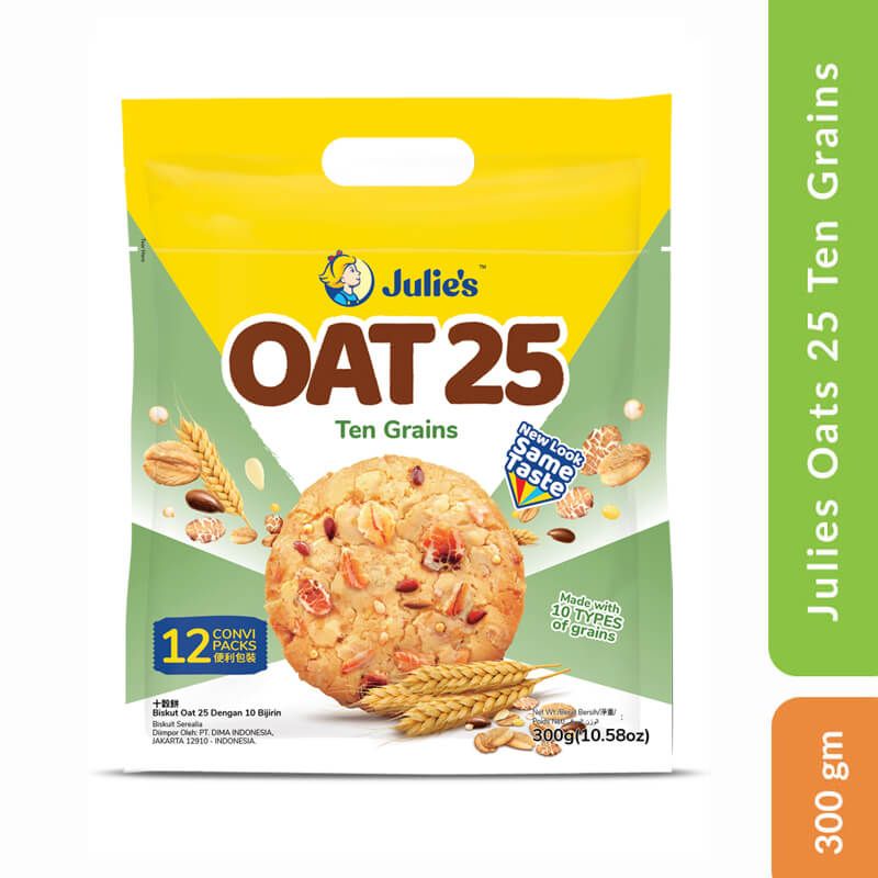 Julie's Oat 25 TEN Grain Biscuit, 300gm