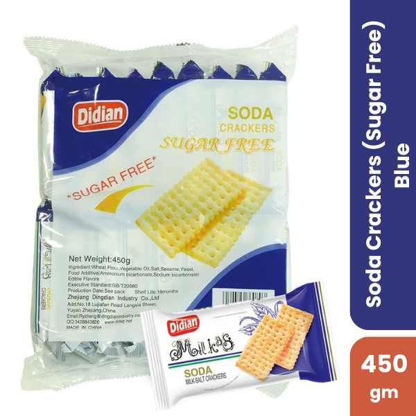 Didian Soda Crackers (Sugar Free) Blue, 450 Gm