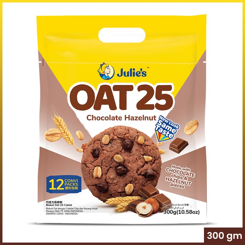 JULIE's Oats 25 Chocolate Hazelnut, 300gm