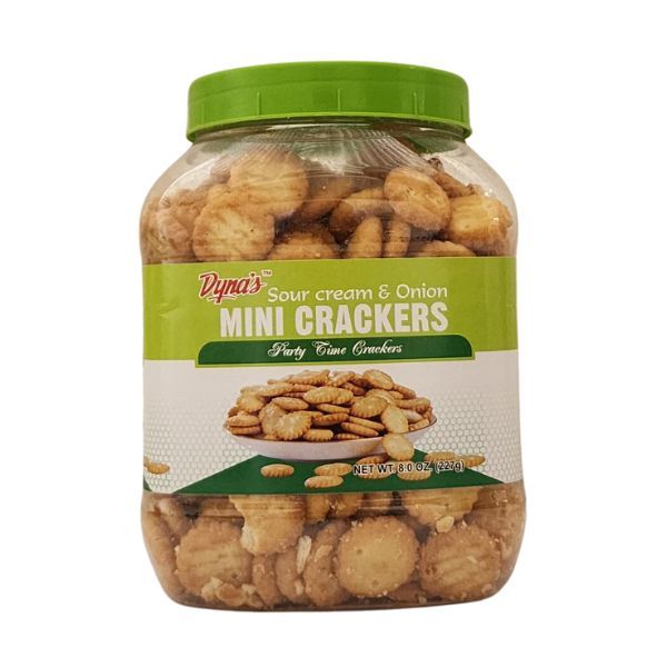 Dyna's Mini Crackers, Sour Cream & Onion, 227gm