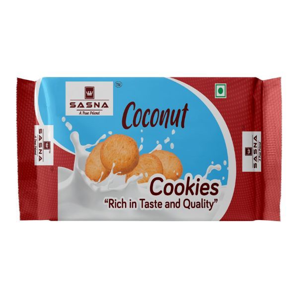 Sasna Coconut Cookies, 125gm