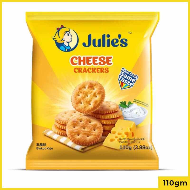 Julie's Cheese Crackers Biscuits, 110gm