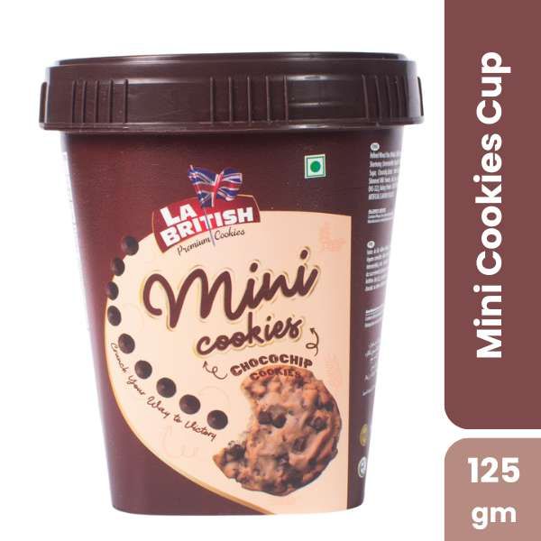 LA British Mini Cookies Cup, 125gm