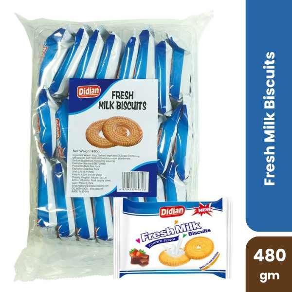 Didian Fresh Milk Biscuits, 480gm