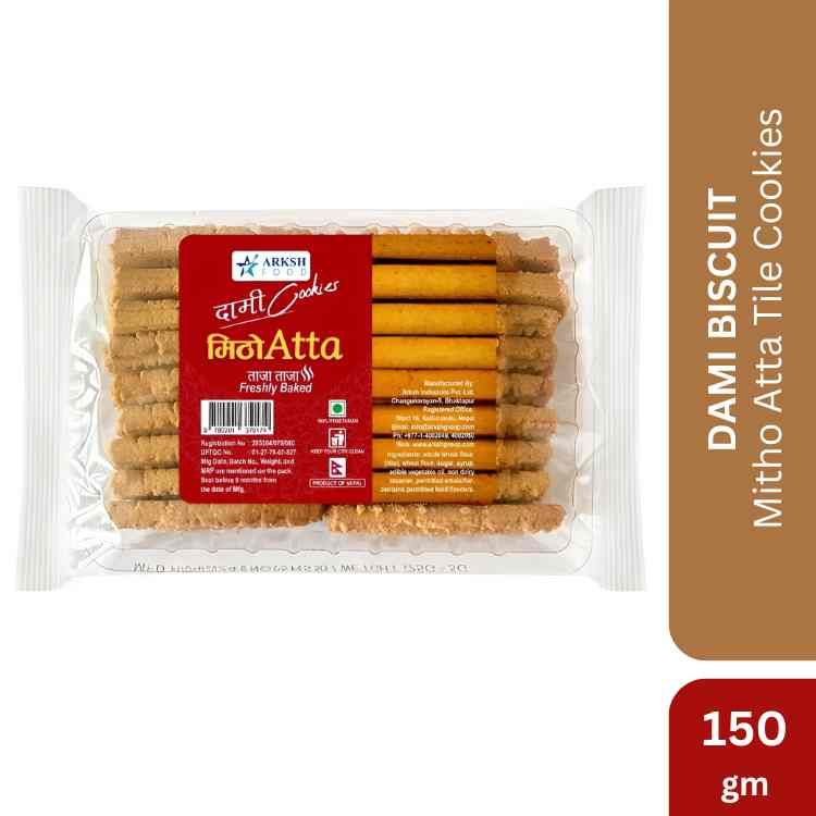 Arksh Food Mitho Atta Tile Cookies, 150gm