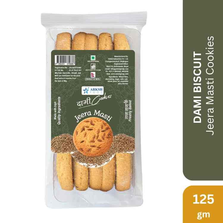 Arksh Food Jeera Masti Cookies, 125gm