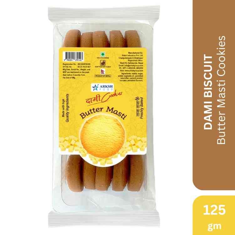 Arksh Food Butter Masti Cookies, 125gm