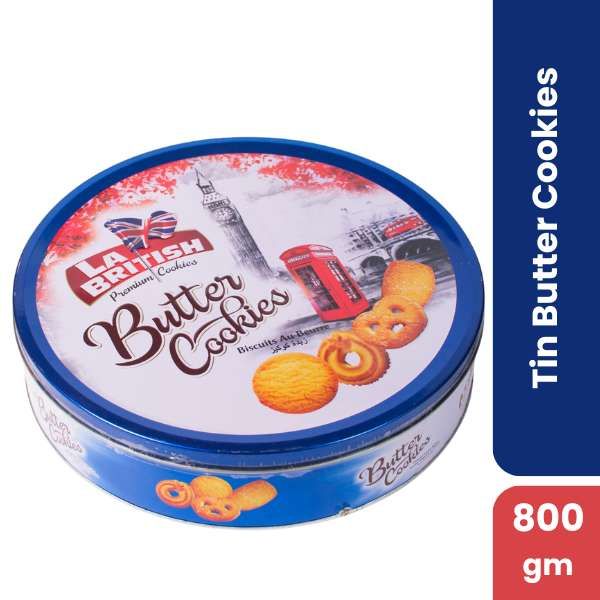 LA British Tin Butter Cookies, 800gm