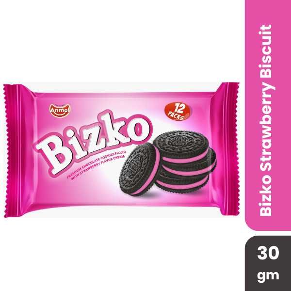 Anmol Bizko Strawberry Biscuit, 30gm