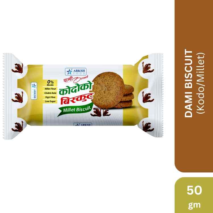 Arksh Food Dami Biscuit (Kodo/Millet), 50gm