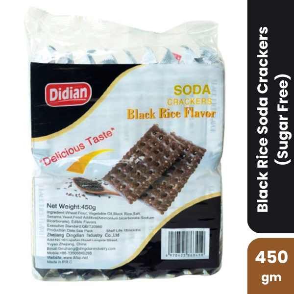 Didian Black Rice Soda Crackers (Sugar Free), 450gm