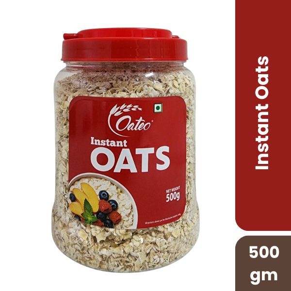 Oateo Instant Oats, 500gm Jar