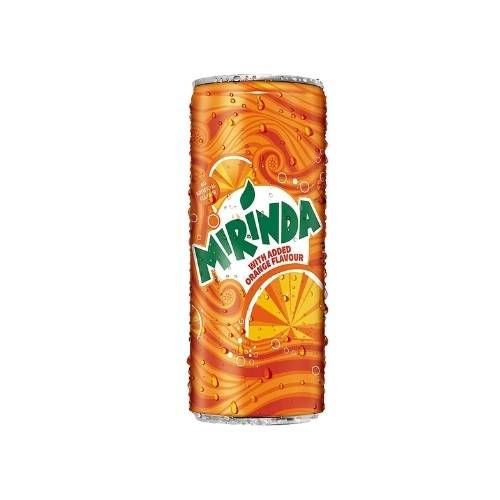 MIRINDA ORANGE FLAVOUR 250ML (TIN)