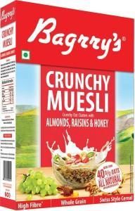 Bagrry's Crunchy Muesli -Almond ,Raisins & Honey 500gm Box