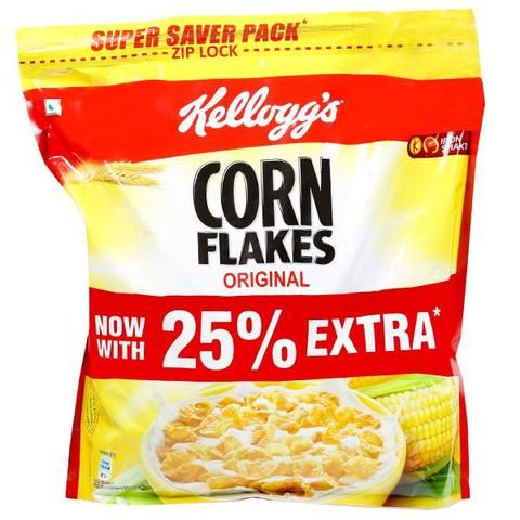 Kelloggs Cornflakes Super Saver Pack, 875g (25% Extra)