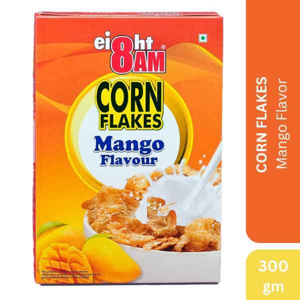 8AM Corn Flakes Mango Flavor, 300gm Box