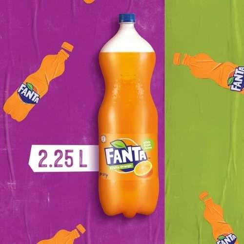 Fanta Orange Flaoured Soft Drink 2.25 l