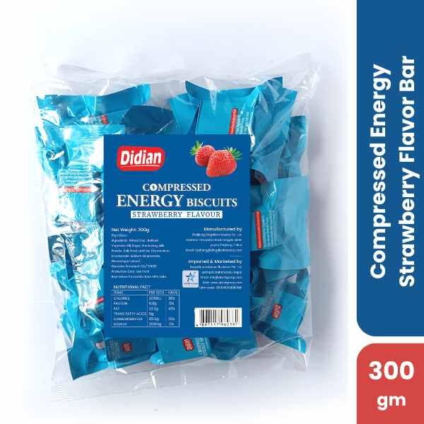 Didian Compressed Energy Strawberry Flavor Bar, 300gm