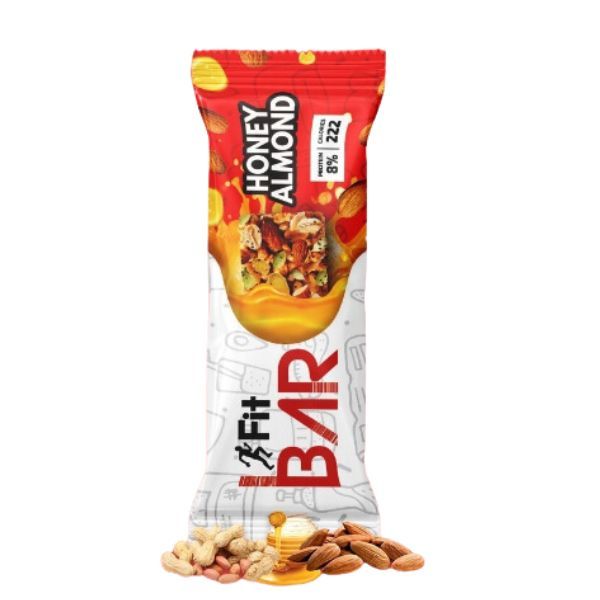 Fit Honey Almond Energy Bar, 40gm