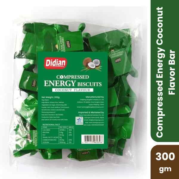 Didian Compressed Energy Coconut Flavor Bar, 300gm