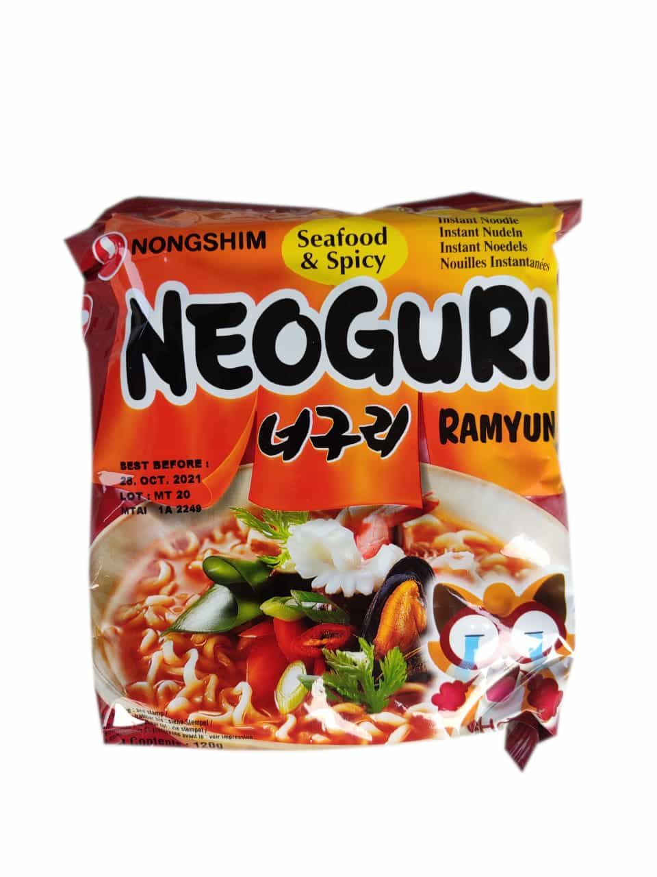 Nongshim Neoguri Sea Food & Spicy Ramyun, 120gm