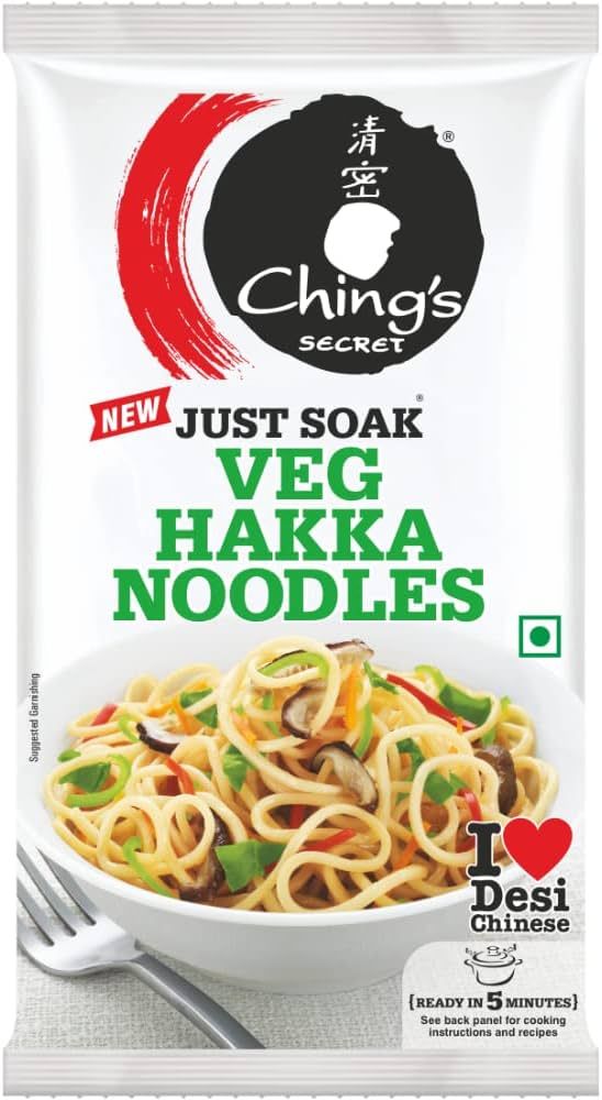 Chings Veg Hakka Noodles, 140gm