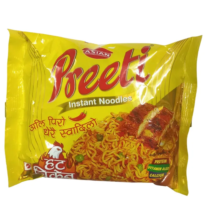 Preeti Instant Noodles, Yellow Meal Chicken, 70gm