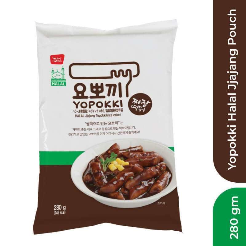 Yopokki Halal Jjajang Pouch (Tteokbokki), 280gm