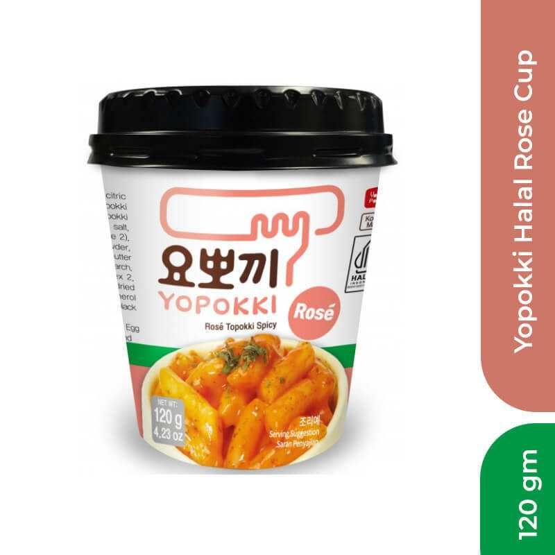 Yopokki Halal Rose Cup (Tteokbokki), 120gm