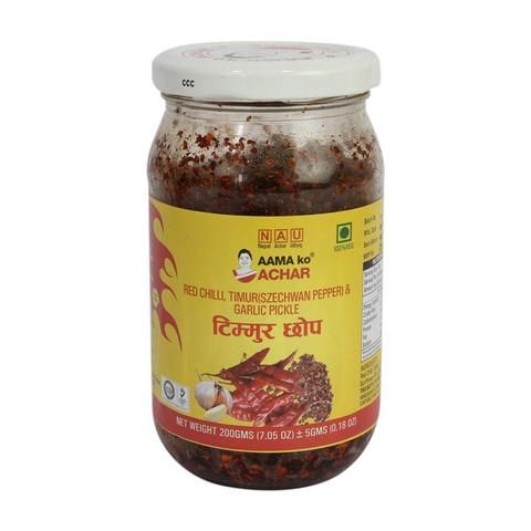 Aama ko Achar- Red chilli & Timmur Chhop & Garlic Pickle-200gm