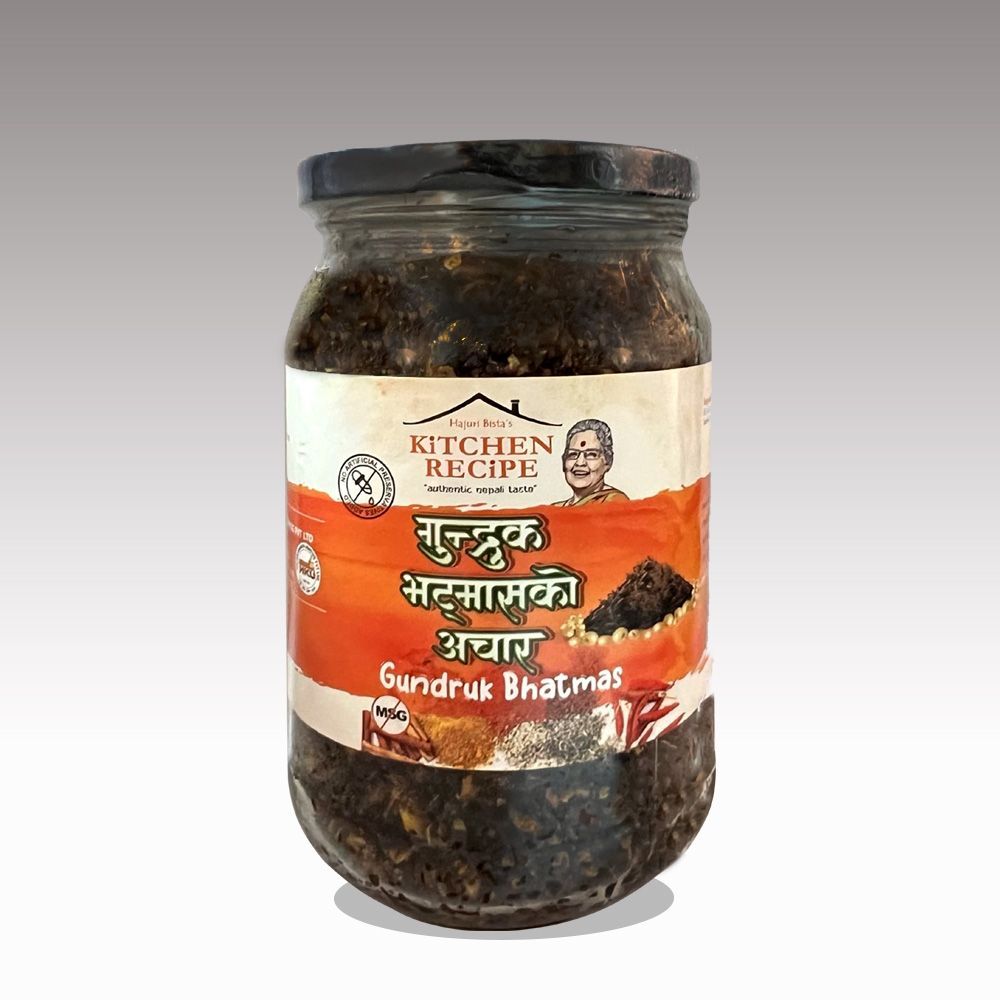 KiTCHEN RECiPE Gundruk Bhatmas Pickle, 200 gm