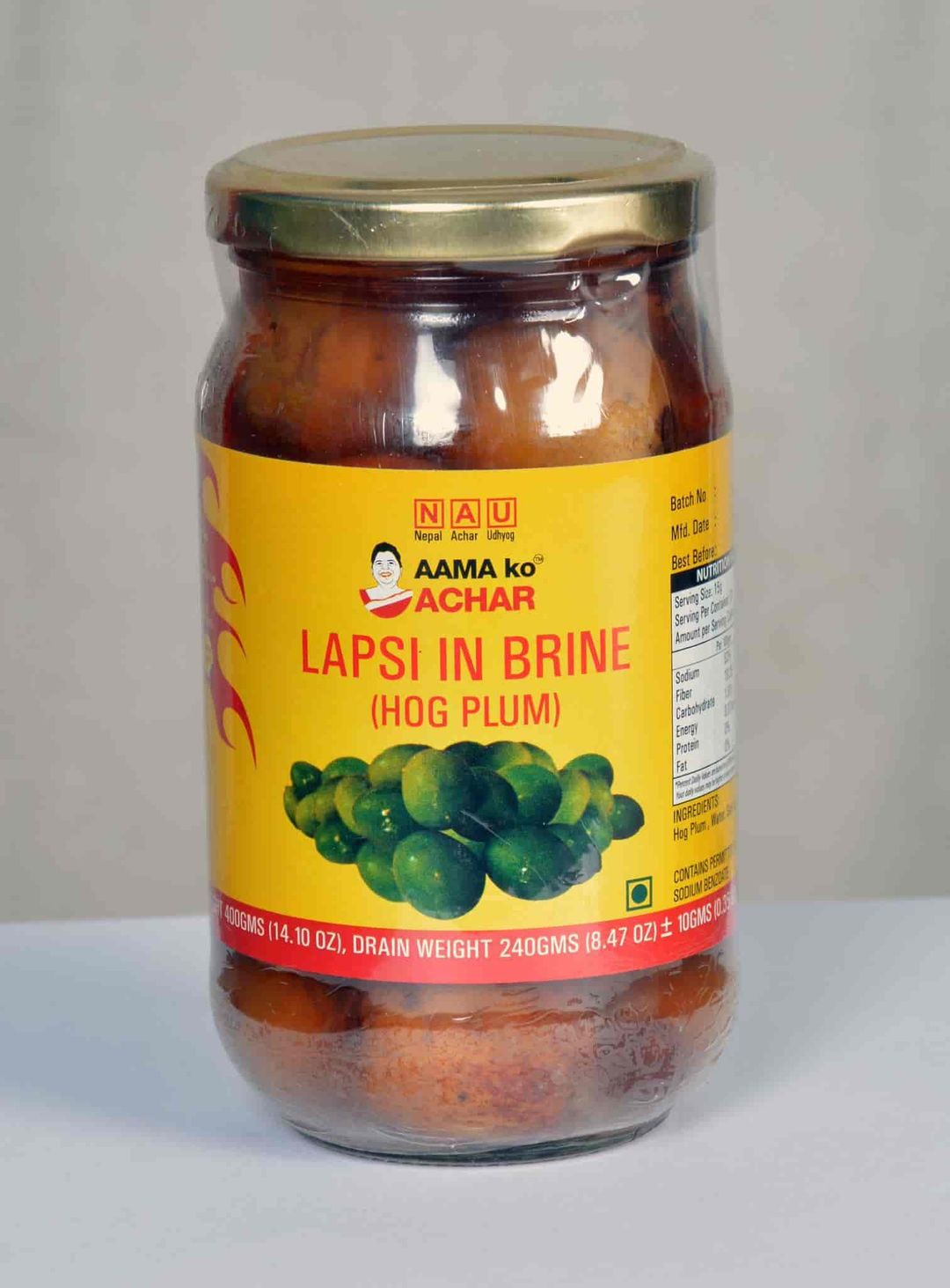 Aama ko Achar- Lapsi in Brine (Hog Plum) pickle, 400gm