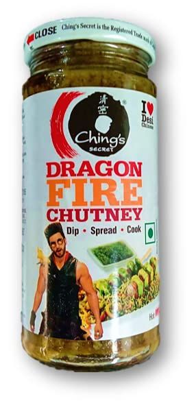 Chings Dragon Fire Chutney, 250g Bottle