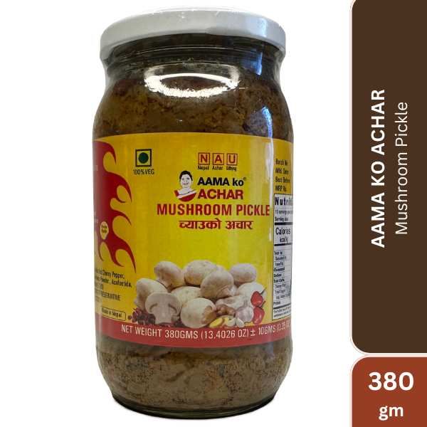 Aama ko Achar-Mushroom Pickle, 380gm