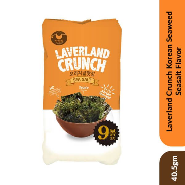 Laverland Crunch Korean Seaweed Seasalt Flavor, 40.5gm