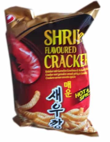 Nongshim Shrimp Hot & Spicy Flavoured Cracker, 75gm