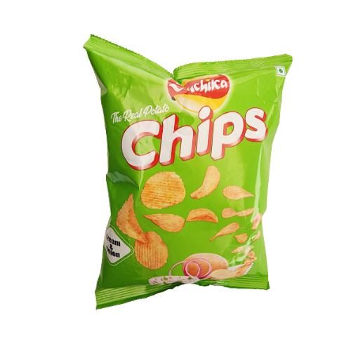 Suchika Potato Chips Cream & Onion Flavor, 40gm