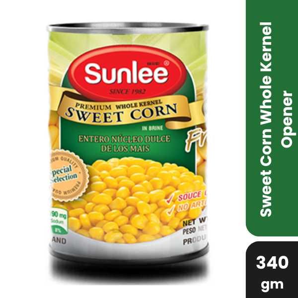 Sunlee Sweet Corn Whole Kernel Opener, 340gm