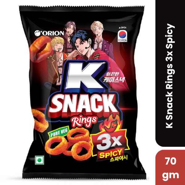 Orion K Snack Rings 3x Spicy, 70gm