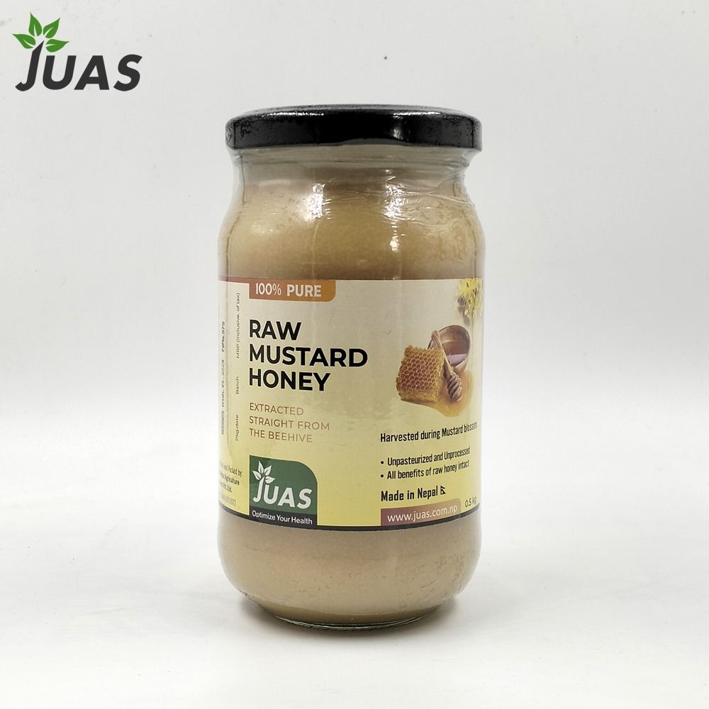 Juas Raw Mustard Honey, 500gm