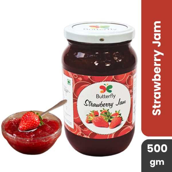 Butterfly Strawberry Jam, 500gm