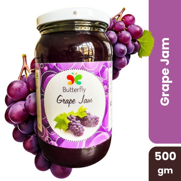 Butterfly Grape Jam, 500gm