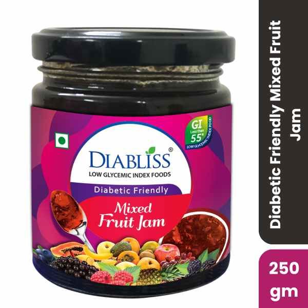 DiaBliss Diabetic Friendly Mixed Fruit Jam, 250gm