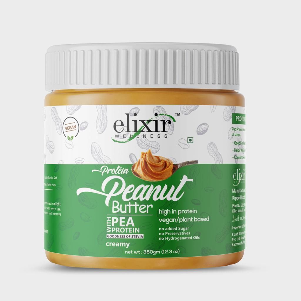 Elixir Vegan Peanut Butter Creamy, 350gm